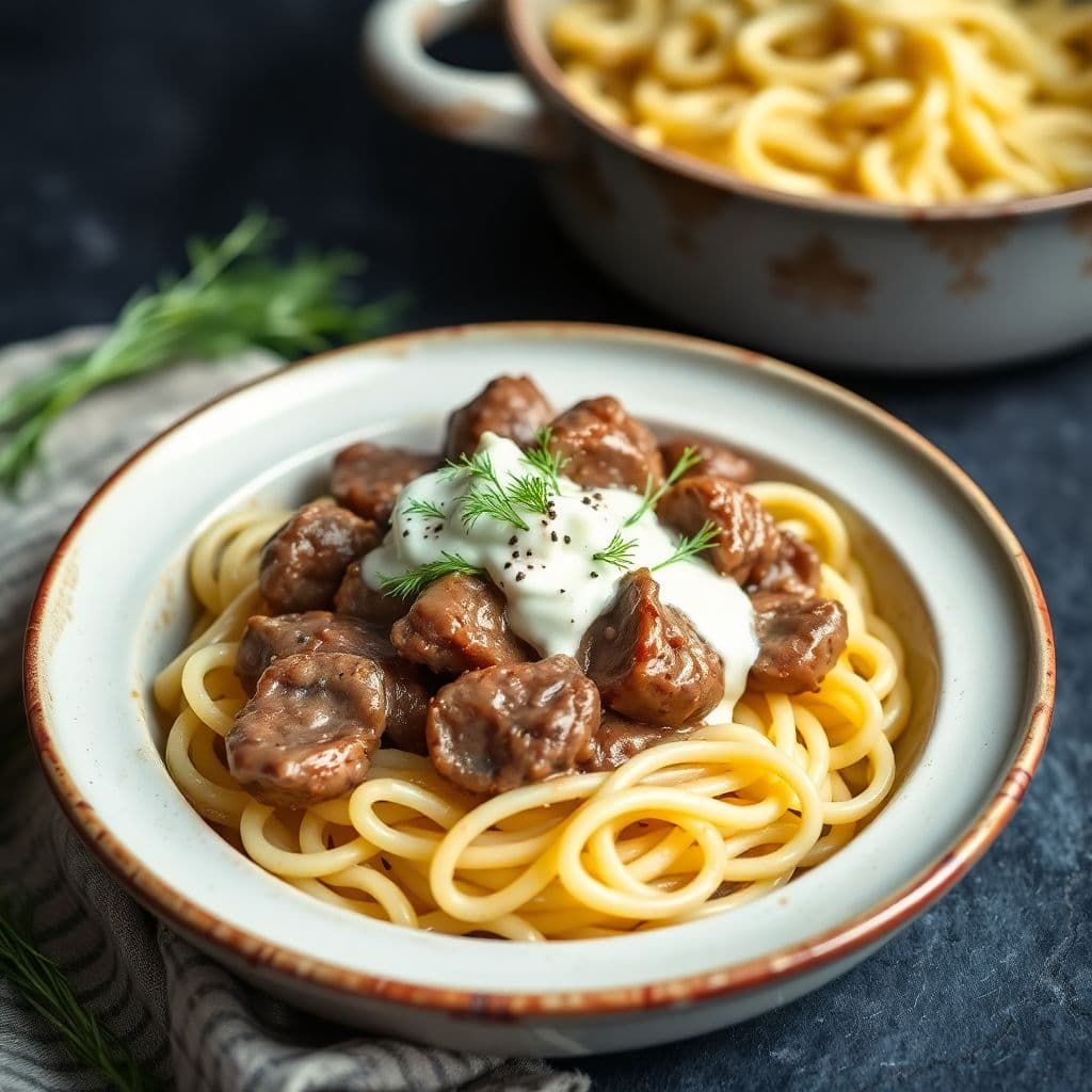 Beef Stroganoff