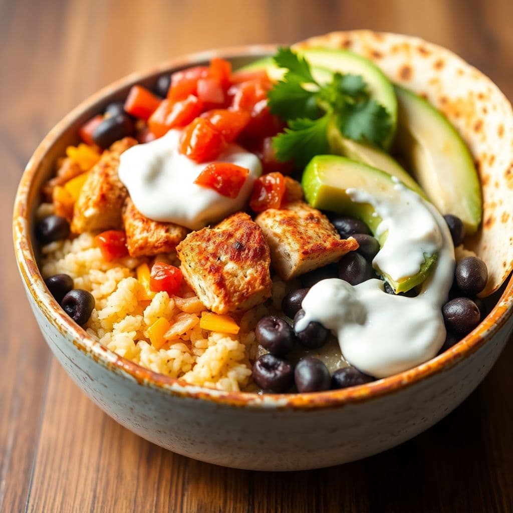 Chicken Quesadilla Bowl