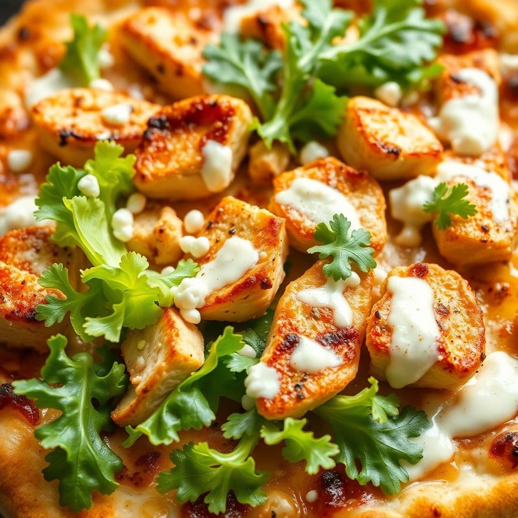 Chicken Caesar Pizza